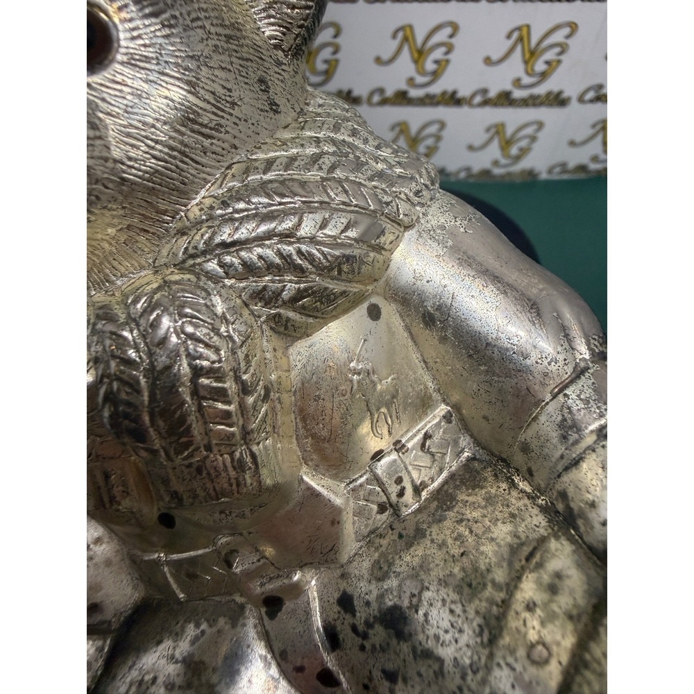 Ralph Lauren Silverplate Teddy Bear‎ Piggy Bank Vintage Japan Polo Bear Sweater - Picture 4 of 4